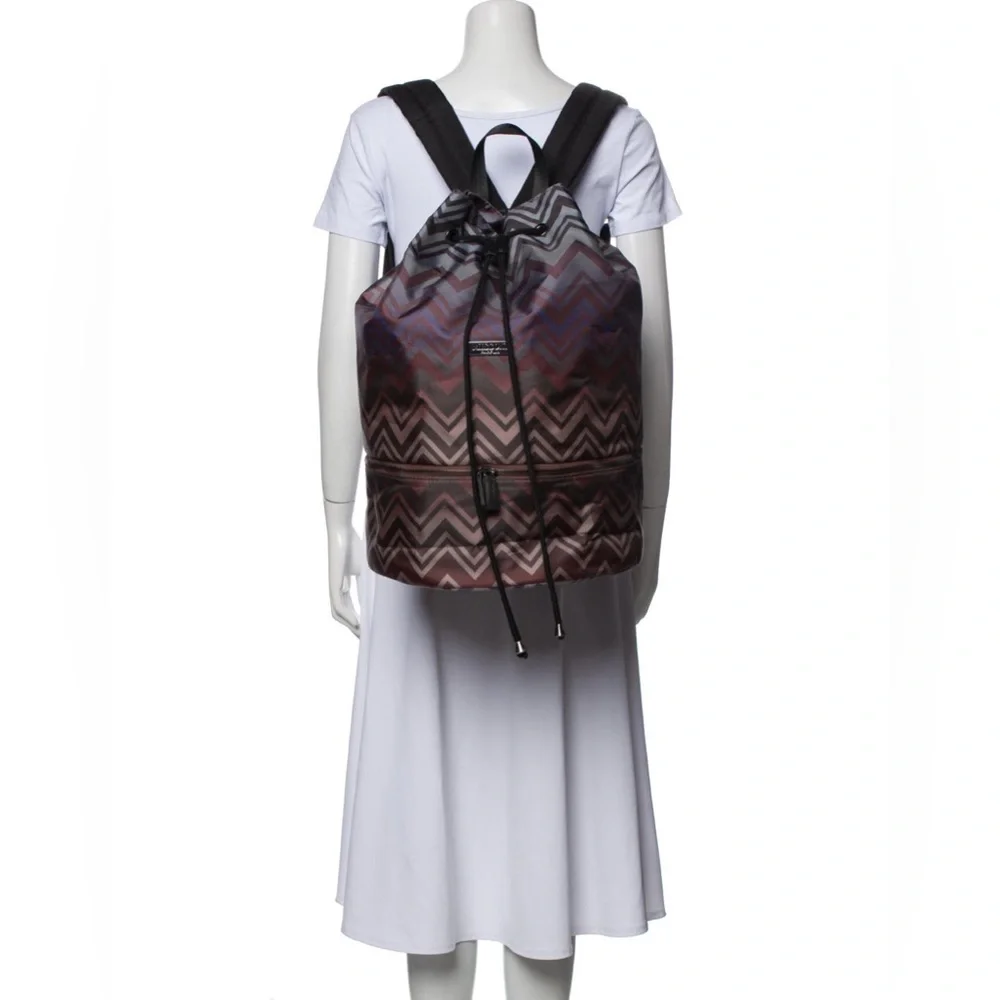 Missoni men’s Backpack Chevron Multicolored Striped - Picture 11 of 16